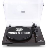 ANGELS HORN Turntable, Vinyl Record Player, Bluetooth Built-in Phono Preamp Belt Drive 2-Speed, Adjustable Counterweight, AT-3600L (Bluetooth Version)