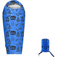 ANJ Outdoors 32F - 59F Youth and Kids Sleeping Bag Indoor/Outdoor Boys and Girls Sleeping Bag Mummy Style, Lightweight Sleeping Bag for Kids