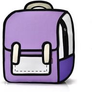 ANKKO 3D Style Drawing Cartoon Backpack Students School Campus Bags Satchel