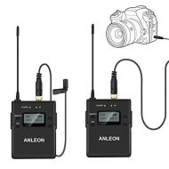 ANLEON P1/C Wireless Lavalier Microphone System Mini Lapel Microphone for Canon 6D 7d 5D3 5d4 Nikon D810 DSLR Cameras & Camcorders Recording, YouTube, Vlogging