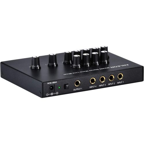  ANLEON MX400 Low-Noise 4-Channel Mono Line Mixer for guitars bass keyboards mix and 5-Channel Stereo Mixer