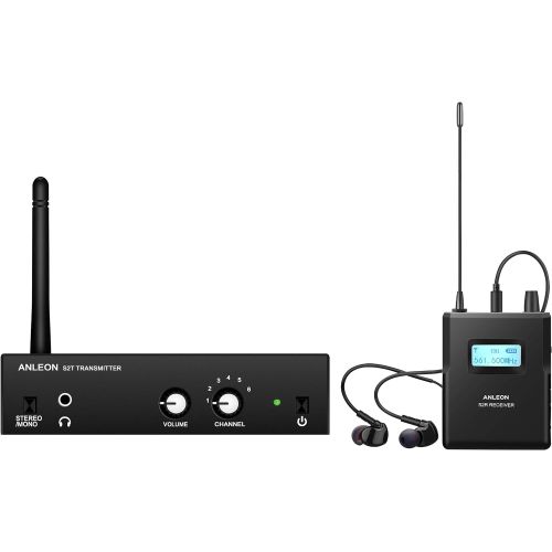 [아마존베스트]ANLEON S2 Wireless In-ear Monitor System UHF (561-568MHz, Transmitter and Receiver)