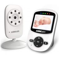 [아마존 핫딜]  [아마존핫딜]Video Baby Monitor with Digital Camera, ANMEATE Digital 2.4Ghz Wireless Video Monitor with Temperature Monitor, 960ft Transmission Range, 2-Way Talk, Night Vision, High Capacity Ba