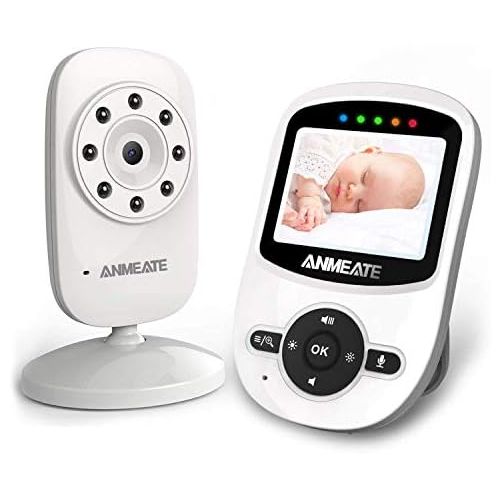  ANMEATE Video Baby Monitor with Camera and Infrared Night Vision, Two-Way Talkback, and Temperature Monitor...