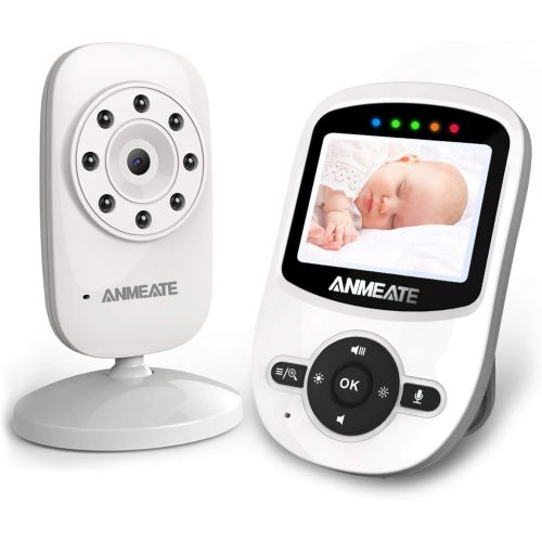  ANMEATE Video Baby Monitor with Camera and Infrared Night Vision, Two-Way Talkback, and Temperature Monitor...