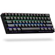 ANNE PRO 2, 60% Wired/Wireless Mechanical Keyboard (Gateron Brown Switch/Black Case) - Full Keys Programmable - True RGB Backlit - Tap Arrow Keys - Double Shot PBT Keycaps - NKRO -