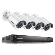ANNKE 1080P Power over Ethernet Video Security System 6.0MP NVR and (4) 2.0MP CCTV Weatherproof Network/IP Cameras with 100ft Night Vision, NO HDD Included