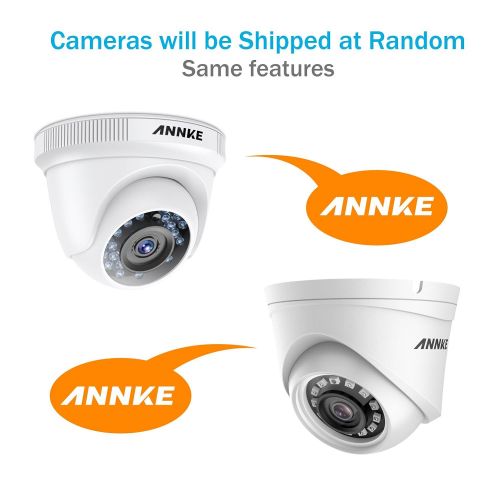  ANNKE 1080P Security Camera System 4CH HD-TVI DVR and (4) 2.0MegaPixels (1920TVL) Weatherproof Dome Cameras with Super Day Night Vision, NO HDD