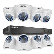 ANNKE 8CH True POE Security Camera Smart PoE System 6.0MP Video NVR and (4) 4.0MP 2688x1520p Weatherproof Cameras with 13 Progressive Scan CMOS, NO HDD