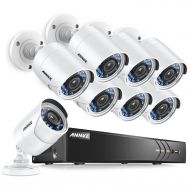 ANNKE CCTV Camera Systems 8CH 2MP 5-in-1 Security DVR and (8) 2.0 Megapixel 1080P CCTV Cameras with Weather Proof,Email Alert with Snapshots, NO HDD
