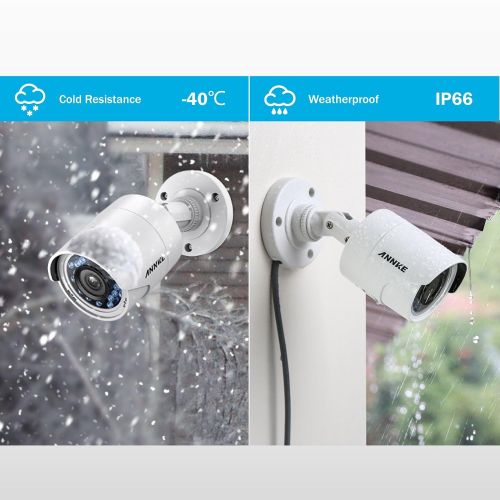  ANNKE FULL HD 1080p Outdoor Security Camera System H.264+ HD-TVI DVR and (4) 2MP 1920TVL Weatherproof Bullet Cameras, 100ft Night Vision, 1TB DVR Storage, Metal Housing, Email Aler