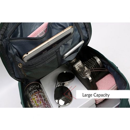  ANONE Water Resistant Durable School Rucksack Travel Backpack 15Inch (Navy)