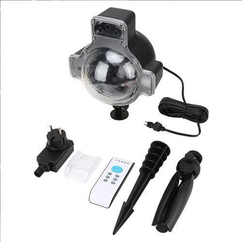  ANREONER Snowfall Strobe Lights for Christmas, IP65 Waterproof Rotatable White Snow Falling Projector for Valentines Day Xmas Halloween Holiday Party Wedding New Year House Garden
