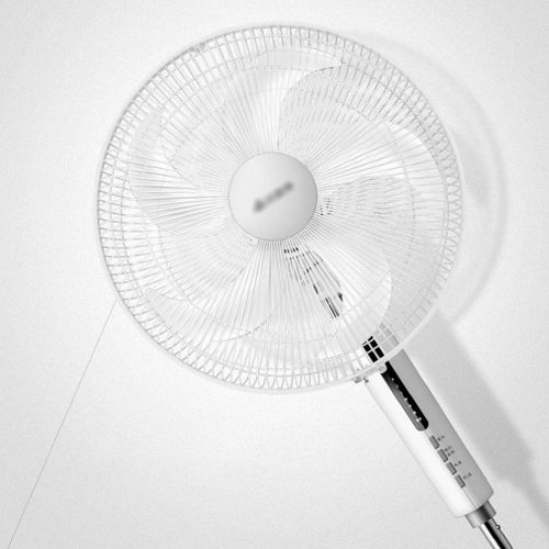  ANSIO FAN LYFS Pedestal Home Floor Can Be Rotated 3 Speed Setting Energy Efficient Remote Ultra-Quiet Vertical Air Circulation Timing 16-Inch White