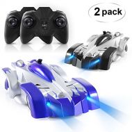 ANTAPRCIS Remote Control Car - Set of 2 RC Car Toy, Rechargeable Dual Mode 360° Rotating Stunt Racing Vehicle, Birthday Gift for Kids Boy Girl, Black & Blue