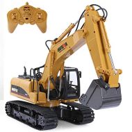 ANTAPRCIS Remote Control Excavator RC Crawler Tractor,15 Channel 2.4G Construction Vehicle with Simulation Sound and Flashing Lights, 680° Rotating Truck