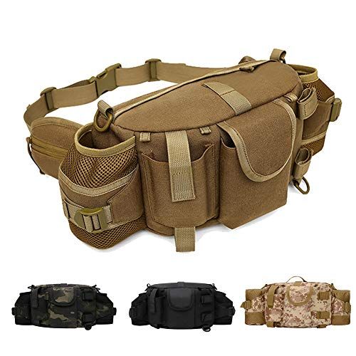  ANTARCTICA 1050D Military Tactical Waist Pack Bag Fanny Pack Sling Bag Range Bag EDC Camera Bag with Shoulder Strap for Outdoor,Sports,Jogging,Walking,Hiking,Cycling