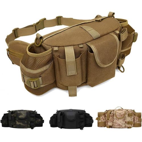  ANTARCTICA 1050D Military Tactical Waist Pack Bag Fanny Pack Sling Bag Range Bag EDC Camera Bag with Shoulder Strap for Outdoor,Sports,Jogging,Walking,Hiking,Cycling