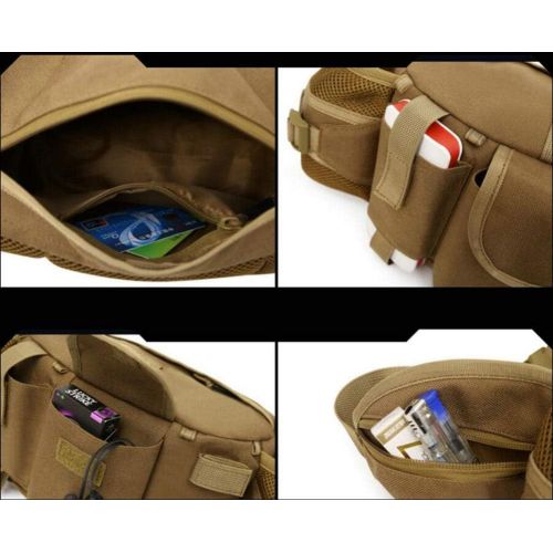  ANTARCTICA 1050D Military Tactical Waist Pack Bag Fanny Pack Sling Bag Range Bag EDC Camera Bag with Shoulder Strap for Outdoor,Sports,Jogging,Walking,Hiking,Cycling