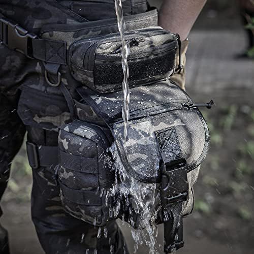  ANTARCTICA Waterproof Military Tactical Drop Leg Pouch Bag Type B Cross Over Leg Rig Outdoor Bike Cycling Hiking Thigh Bag