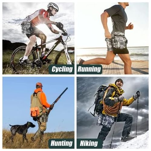  ANTARCTICA Waterproof Military Tactical Drop Leg Pouch Bag Type B Cross Over Leg Rig Outdoor Bike Cycling Hiking Thigh Bag