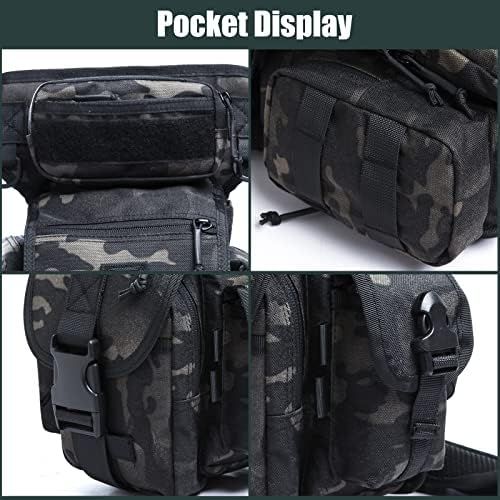  ANTARCTICA Waterproof Military Tactical Drop Leg Pouch Bag Type B Cross Over Leg Rig Outdoor Bike Cycling Hiking Thigh Bag