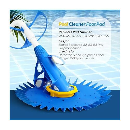  ANTOBLE G2 G3 Pool Cleaner Foot Pad W70327 Replacement Parts for Zodiac Baracuda G2, G3, G3 Pro & G4 Pool Cleaner