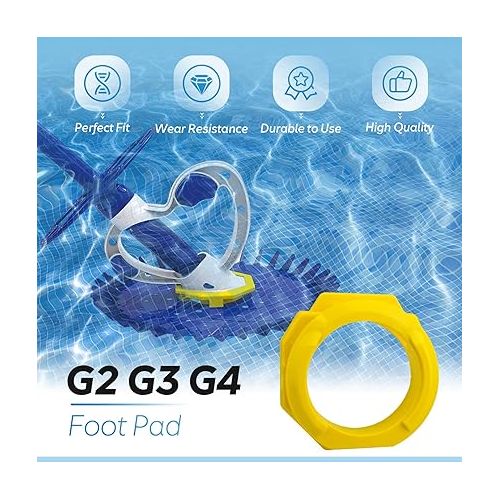  ANTOBLE G2 G3 Pool Cleaner Foot Pad W70327 Replacement Parts for Zodiac Baracuda G2, G3, G3 Pro & G4 Pool Cleaner