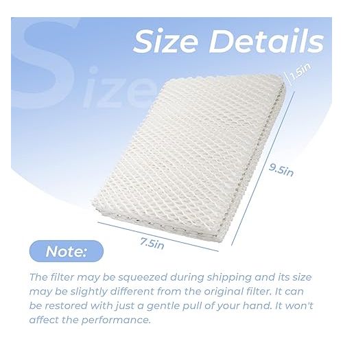  ANTOBLE 2 Pack MD1-0002 Replacement Humidifier Wick Humidifier Filters Compatible with Vornado MD1-0001 MD1-0002 MD1-1002 EVAP1 EVAP3 EVAP40 EVAP50 Humidifier