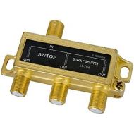 [아마존베스트]3 Way TV Signal Splitter,ANTOP Digital Coax Cable Splitter 2GHz- 5-2050MHz High Performance for Satellite/Cable TV Antenna