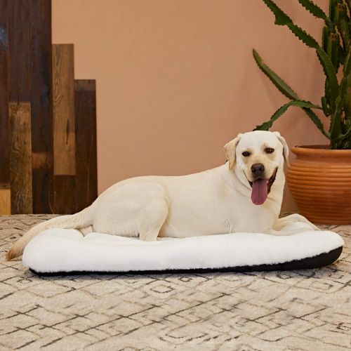  ANWA Dog Bed Pet Cushion Crate Mat Soft Pad Washable and Cozy for Medium Large Dog