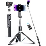 Selfie Stick Phone Tripod with Remote, Portable 5 in 1 Selfie Stick Phone Tripod, Wireless Selfie Stick Tripod for Cell Phone Compatible with iPhone 15/14/13 Pro Max Gopro Android