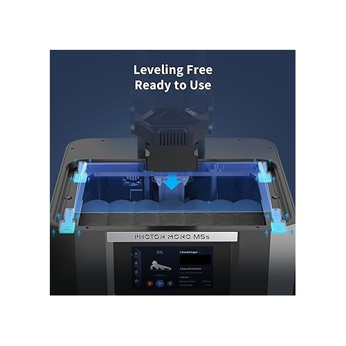  ANYCUBIC 12K Resin 3D Printer, Photon Mono M5s 10.1'' 12K HD Mono Screen, 3X Fast Printing, Self-Leveling and Intelligent Detection, 7.87'' x 8.58'' x 4.84'' Printing Size