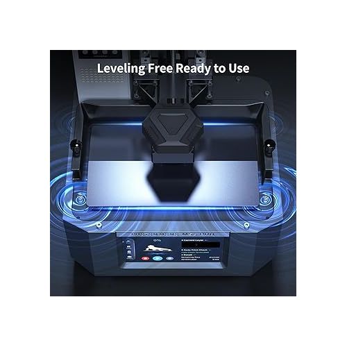  ANYCUBIC Photon Mono M5s Pro Resin 3D Printer, 10.1'' 14K HD Mono LCD, 3X High Speed Printing, Leveling-Free&Intelligent Detection, Large Printing Size of 8.81 x 4.98 x 7.87 Inch
