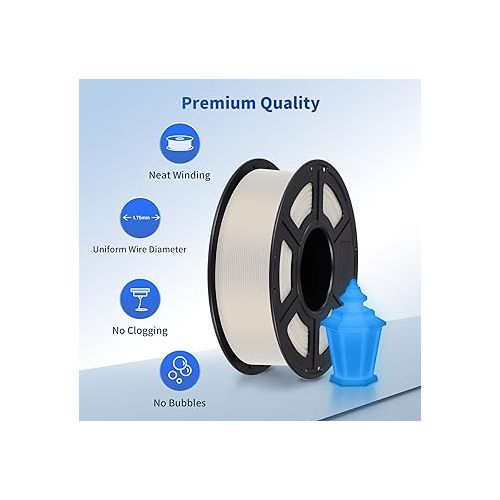  ANYCUBIC PLA 3D Printer Filament, Glow in The Dark, 3D Printing PLA Filament 1.75mm Dimensional Accuracy +/- 0.02mm, 1KG Spool (2.2 lbs), Glow Blue