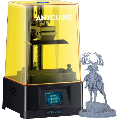  ANYCUBIC Photon Zero 3D Printer, LCD Resin 3D Printer Assembled with 16X Anti-aliasing Function and UV Cooling System & Upgraded UV Module, Build Size 3.81x2.12x5.9, Black
