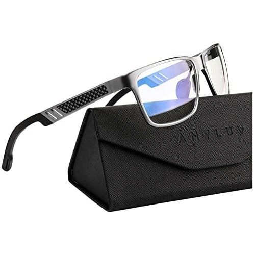  ANYLUV Blue Light Blocking Glasses for men women Classic Rectangle Blue Light Glasses Lightweight Eyeglasses Frame