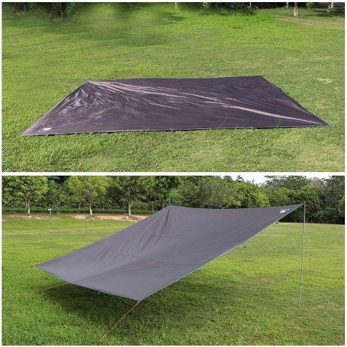  Anyoo Camping Tarp Shelter Lightweight Hammock Rain Fly Waterproof Durable Portable Compact for Fishing Beach Picnic