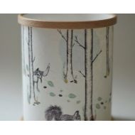 ANorthernLightLamps Woodland Candle Cover