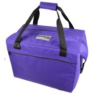 AO Hatch Coolers Canvas Soft Cooler with High-Density Insulation, Made in USA, 48-Can, Purple