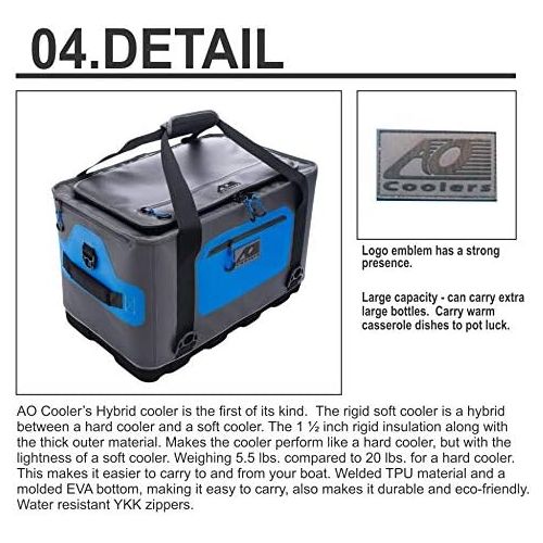  AO Coolers Hybrid Soft/Hard Cooler with High Density Insulation