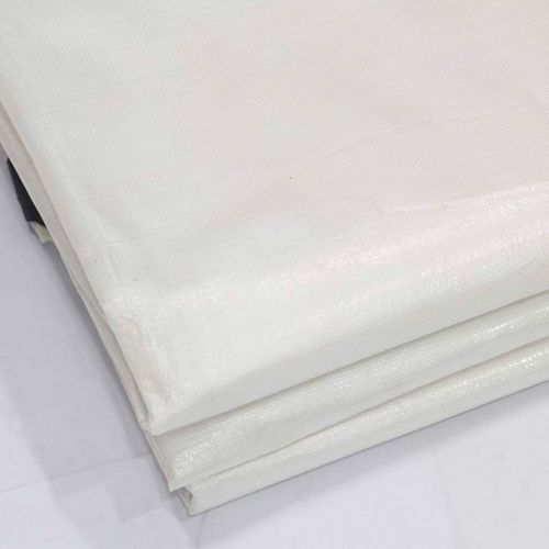  AO-tarp AO Outdoor Waterproof Tarpaulin Tarp Ground Sheet Covers Tent Shelter Plastic Heavy Duty Reinforced Tarp, White,180G/M² (Size : 5x8m)