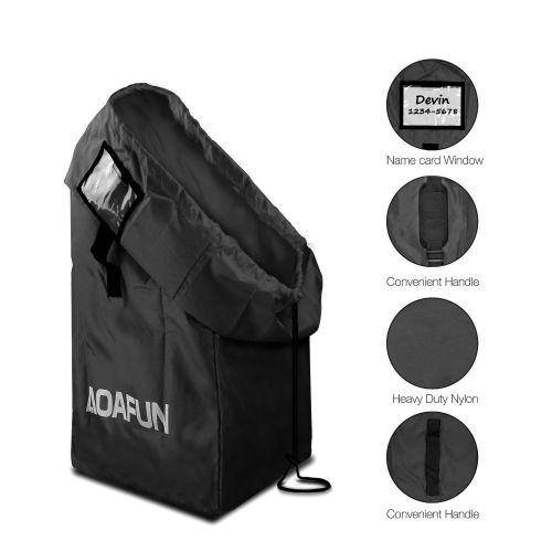  AOAFUN Car Seat Travel Bag,Gate Check Bag for Car Seats,Backpack Padded for Strollers...