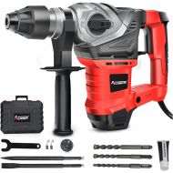 [아마존베스트]AOBEN SDS-Plus Rotary Hammer Drill with Vibration Control and Safety Clutch,13 Amp Heavy Duty Demolition Hammer for Concrete-Including 3 Drill Bits,Flat Chisels, Point Chisels, Dri