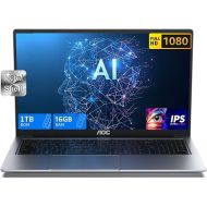 AOC AI Laptop, 16.1-inch FHD Display Laptop Computer with Intel Core Ultra5 125U, 16GB DDR5 1TB SSD, Gaming Laptop with Backlit Keyboard, Support WiFi 6, Type_C, BT5.2, One-Click with Copilot