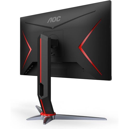  [아마존베스트]AOC 24G2 24 Frameless Gaming IPS Monitor, FHD 1080P, 1ms 144Hz, Freesync, HDMI/DP/VGA, Height Adjustable, 3-Year Zero Dead Pixel Guarantee,Black/Red