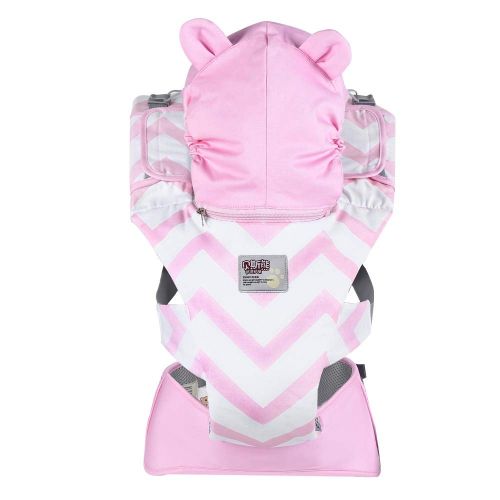  AODD Baby Carrier, Baby Carrier with Hip Seat, Easy to Operate, Front and Back Carry, Removable Head pad Protects The Baby Against Wind, dust, Sun, Neck and Spine, for Toddler or I