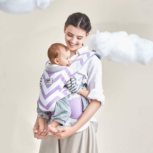  AODD Baby Carrier, Baby Carrier with Hip Seat, Easy to Operate, Front and Back Carry, Removable Head pad Protects The Baby Against Wind, dust, Sun, Neck and Spine, for Toddler or I