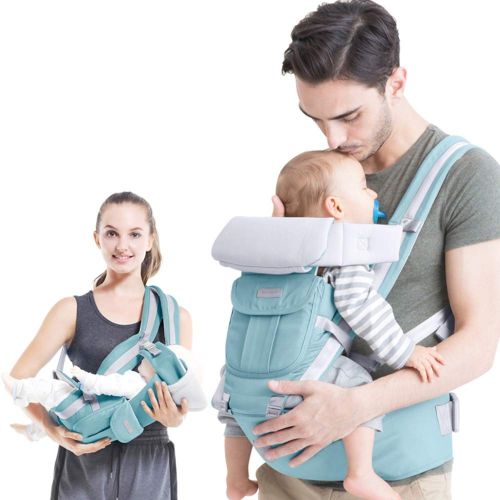  AODD Baby Hip Seat Belt Carrier 100% Cotton for All Seasons,Perfect 360 Backpack Alternative Baby Extra Comfortable Slings and Wraps for Easy Wearing and Carrying of Babies One Siz