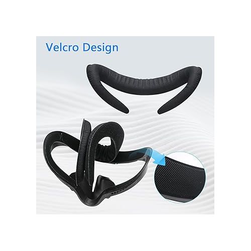  Compatible with Oculus Quest 2 Face Bracket Replacement,VR Breathable Foam Face Pad Protective for Meta Quest 2,Comfortable Face Cover Cushion VR Accessories